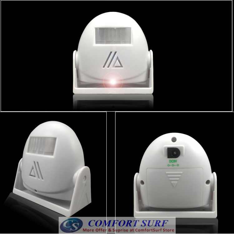 New Intelligent Wireless IR Motion Sensor Welcome Doorbell Door Bell-5301